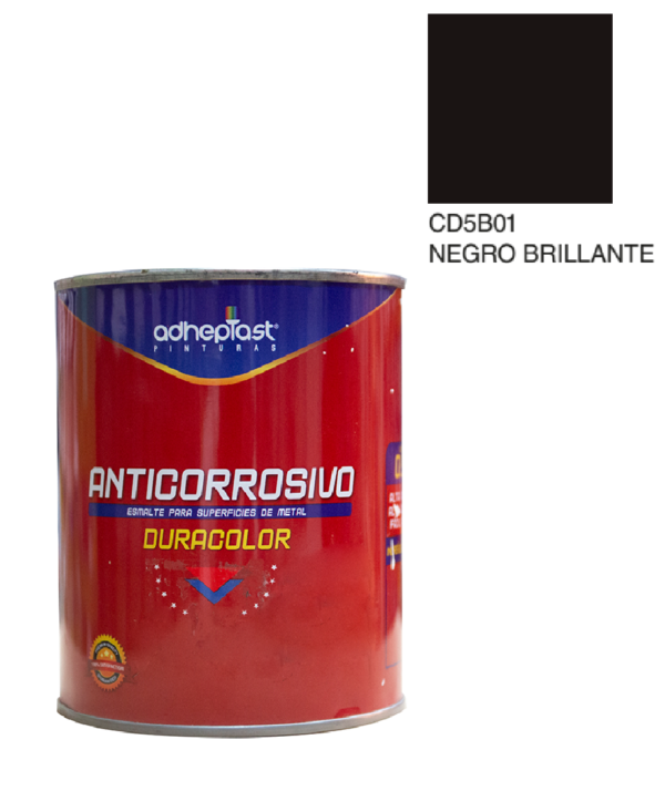PINTURA ANTICORROSIVA NEGRO BRILLANTE LITRO